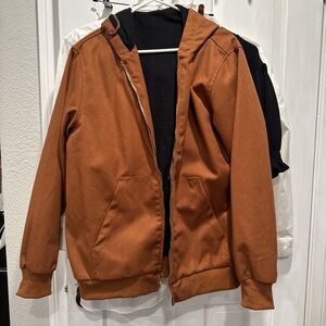& Other Stories Tan Hooded Jacket